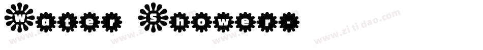 Water Shower字体转换